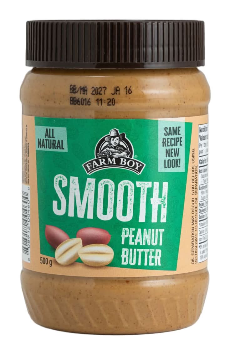 Farm Boy™ All Natural Creamy Unsalted Peanut Butter (500 g)