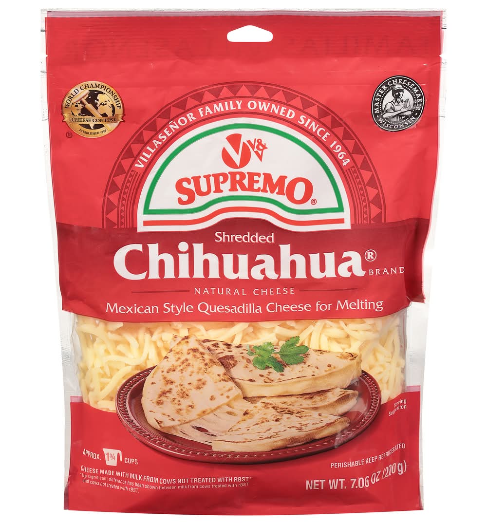 Supremo Queso Chihuahua Shredded Quesadilla Cheese (7.6 oz)