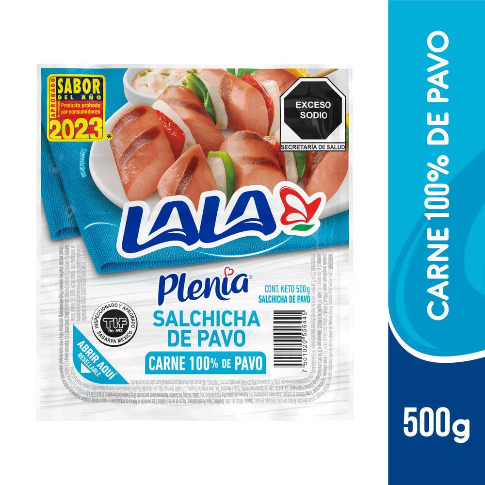 Lala plenia salchicha de pavo (al vacío 500 g)