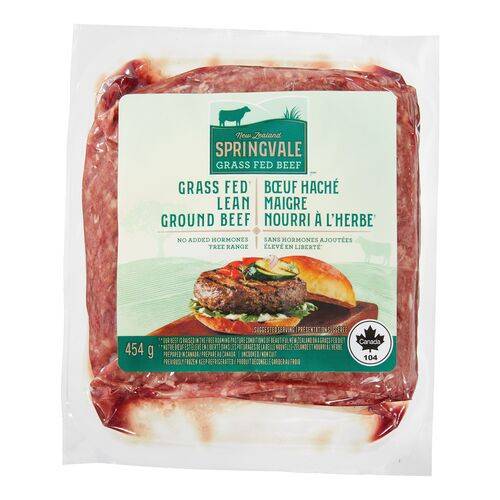 NZ Springvale Beef Grass Fed Lean Ground Beef (454 g)