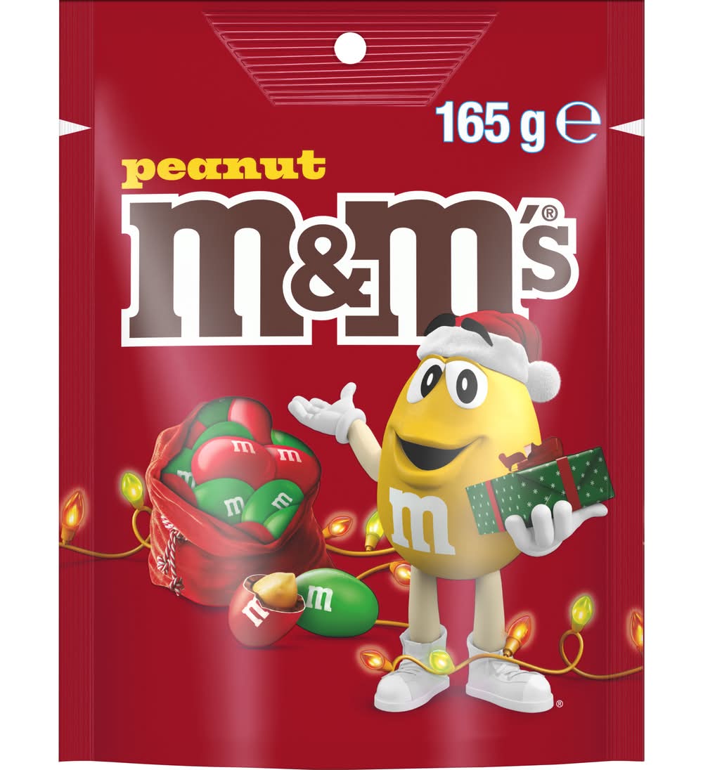M&M's Milk Chocolate Red & Green Christmas Pouch Delivery Near Me