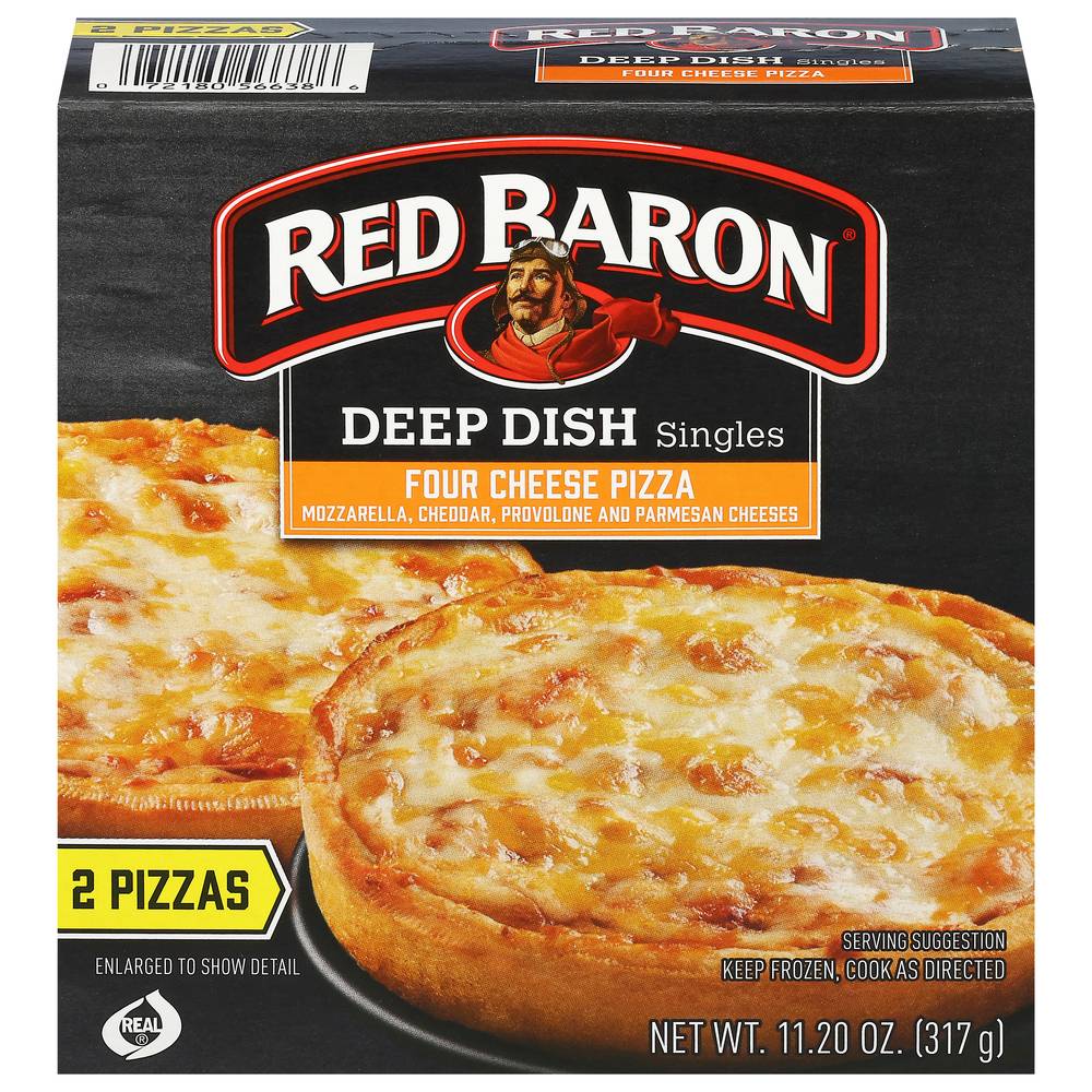 Red Baron Deep Dish Singles Four Cheese Pizza (11.2 oz)