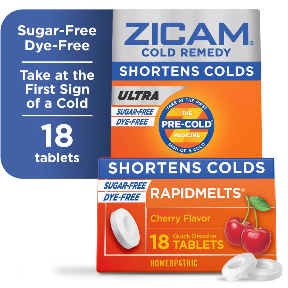 Zicam Rapidmelts Cherry Flavor Cold Remedy Tablets