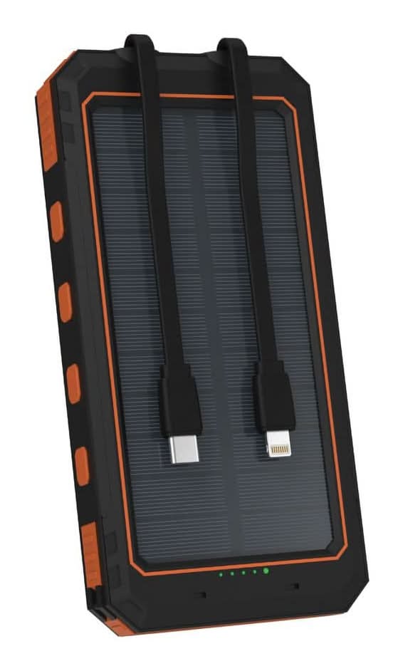 Tzumi 10K Mah Solar Pocket Juice With Cables