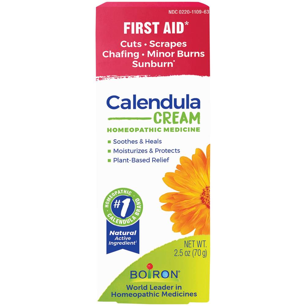 Calendula Cream For First Aid - Homeopathic Medicine (2.5 Ounces)
