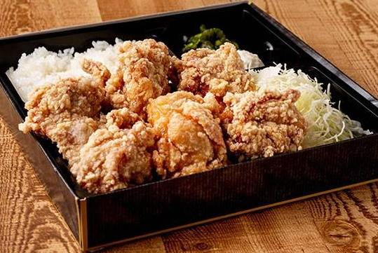 げんこつ唐揚げ弁当 6個 Fried Chicken Bento Box (6 Pieces)