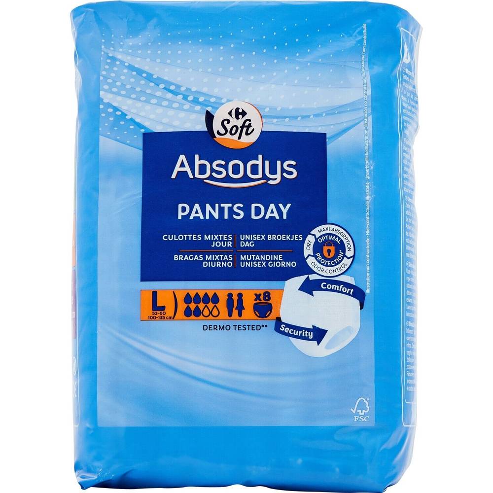 Carrefour - Culottes absodys taille large 52 to 60 ( 8 pièce )