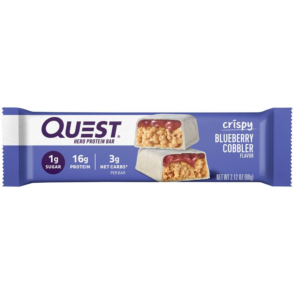 Quest Hero Crispy Bar - Blueberry Cobbler (1 Bar)