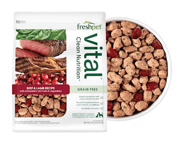 Freshpet Vital Grain Free Beef & Lamb Recipe Fresh Dog Food, 5.5 lbs.