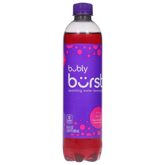 Bubly Burst Sparkling Water (16.9 fl oz) (triple berry)