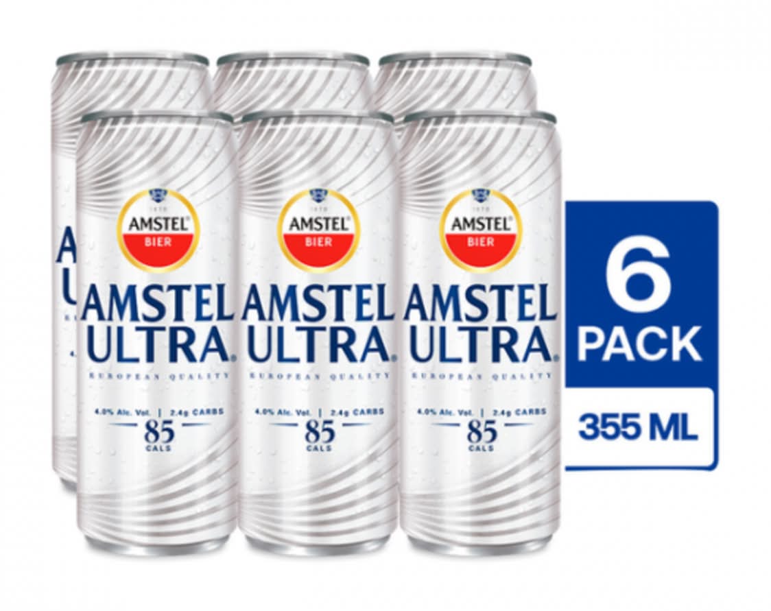 Amstel Ultra · Cerveza clara (6 x 355 ml)