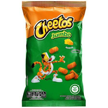 Cheetos Cheese Flavored Corn Snacks Queso, Jumbo - 5.0 oz