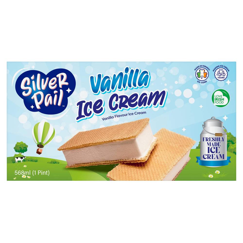 Silver Pail 568ml Vanilla Ice Cream