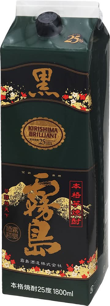 霧島酒造 黒霧島 本格芋焼酎 (1.8L)