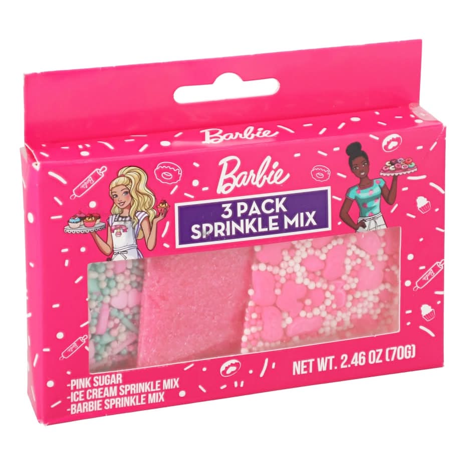 Barbie Edible Sprinkle Mix pack (2.46 oz, 3 ct)