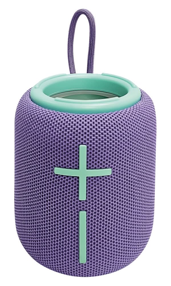 Bauhn Compact BT Speaker, Purple/Teal