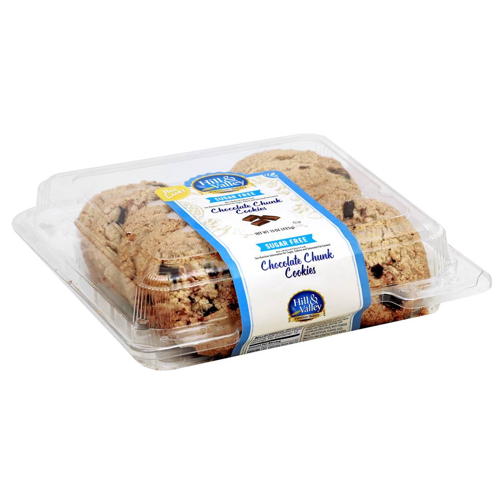 Hill & Valley Sugar Free Chocolate Chunk Cookies (15 oz)