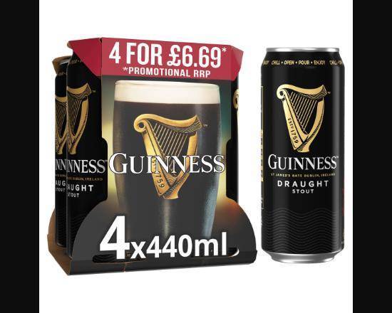 Guinness Draught In Can 4.1% vol 440ml PMP £6.69 Cans