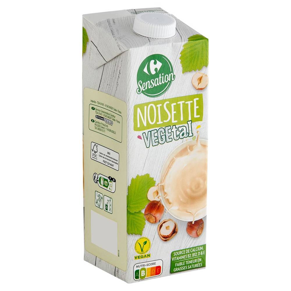 Carrefour Sensation Noisette Végétal 1 L