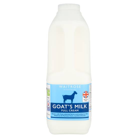 Waitrose Full Cream Goats Milk (1litre)
