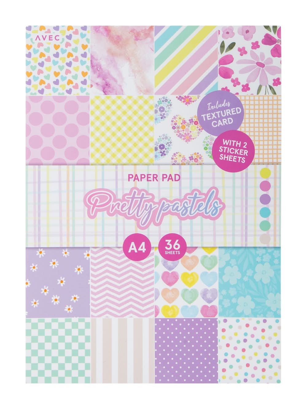 Pretty Pastels Paper Pad 36-Sheets