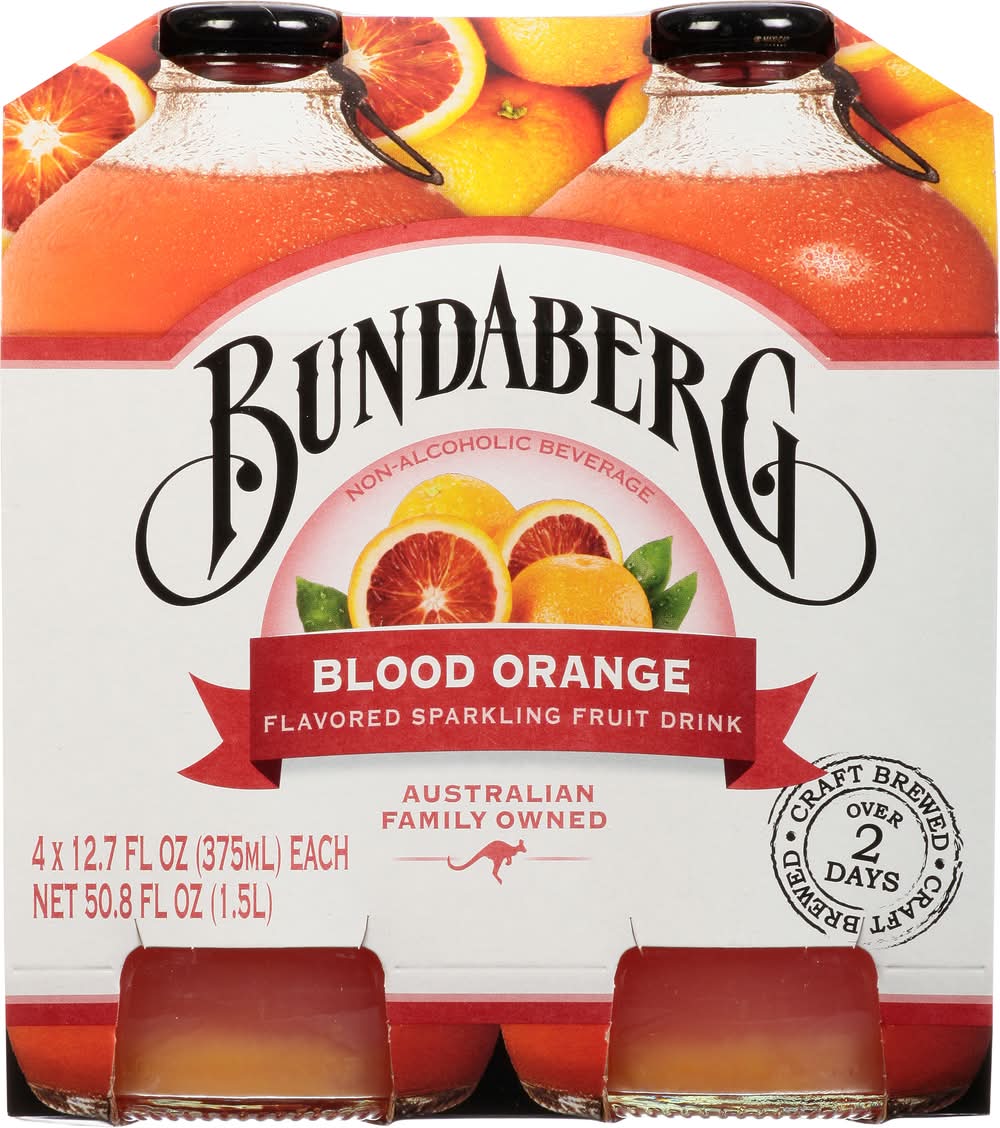 Bundaberg Blood Orange Sparkling Drink (4 x 12.7 fl oz)