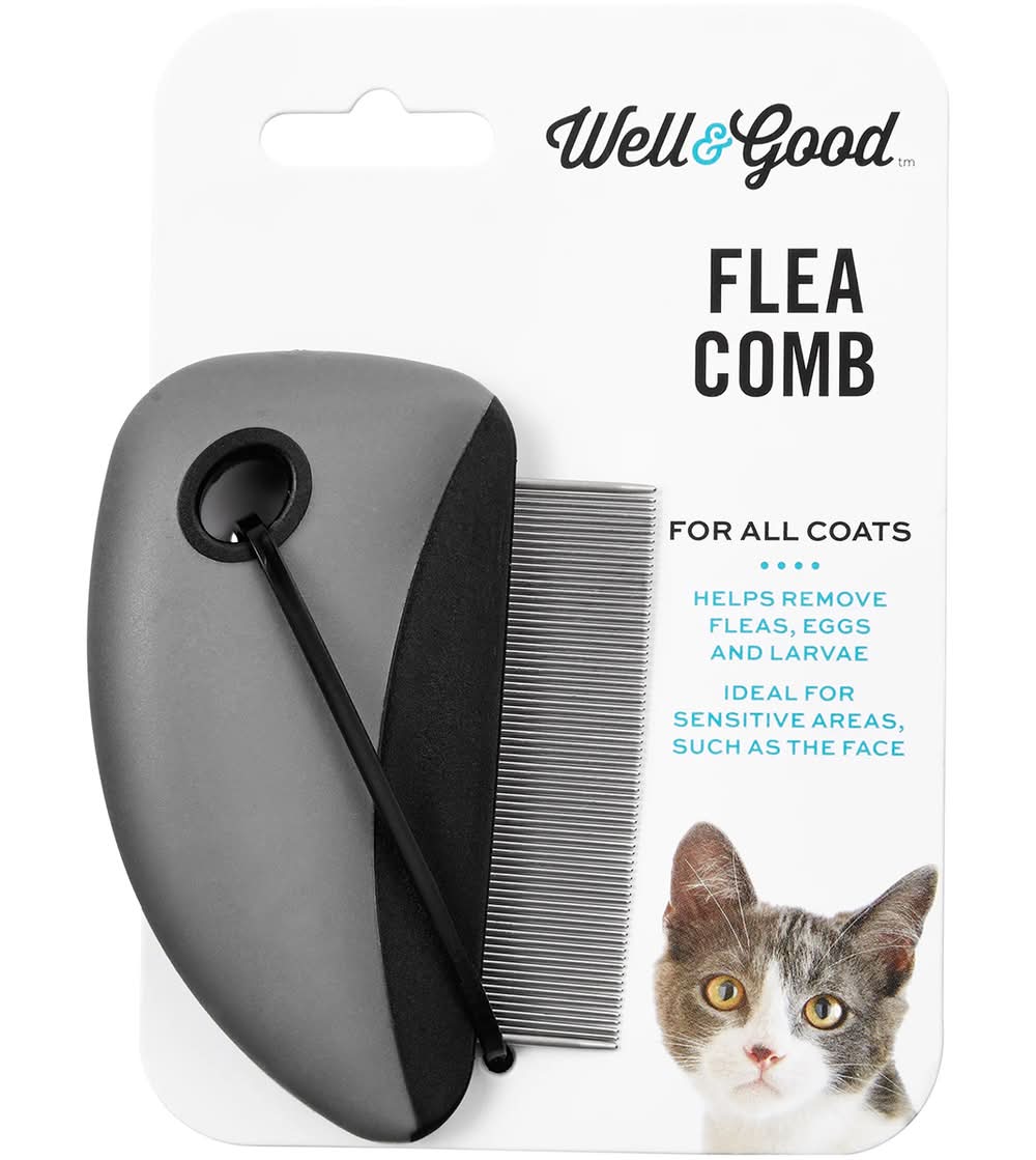 Well & Good · Peine sencillo quita pulgas para gato