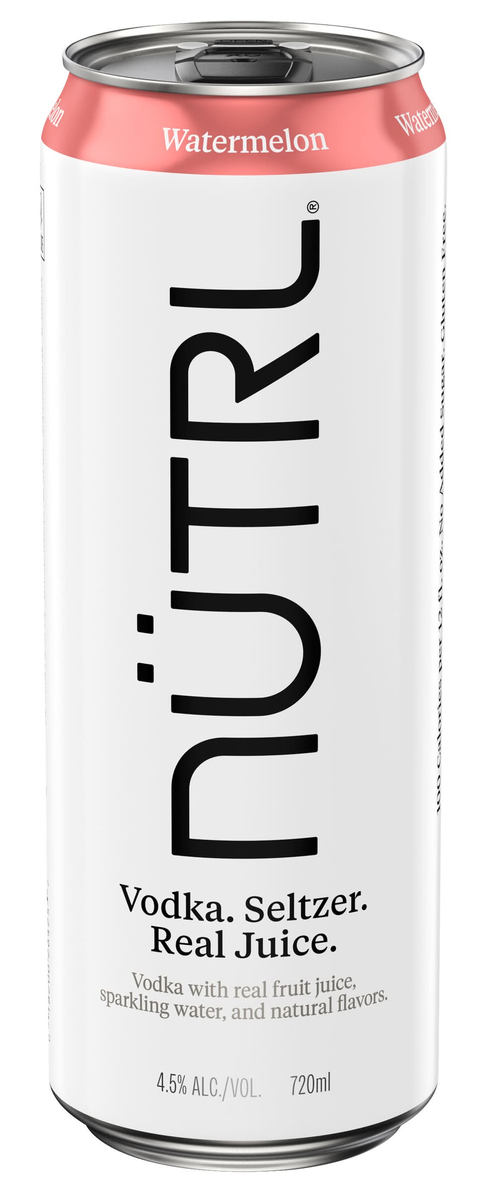 NÜTRL Vodka Seltzer Real Juice, Watermelon (720 ml)