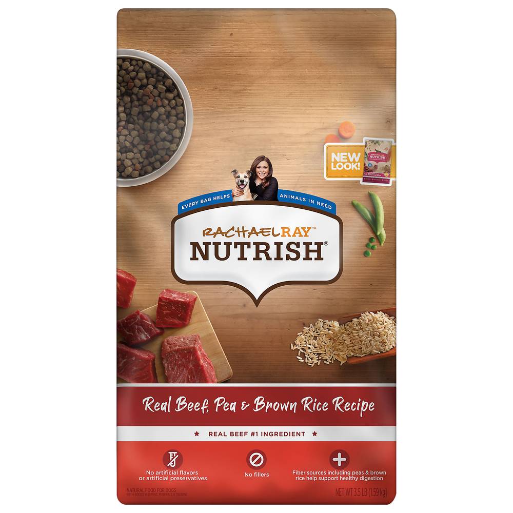 Nutrish Beef, Pea & Brown Rice Adult Dog Food (3.5 lbs)