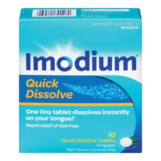 Imodium Quick Dissolve Tablets 2 mg (10 units)