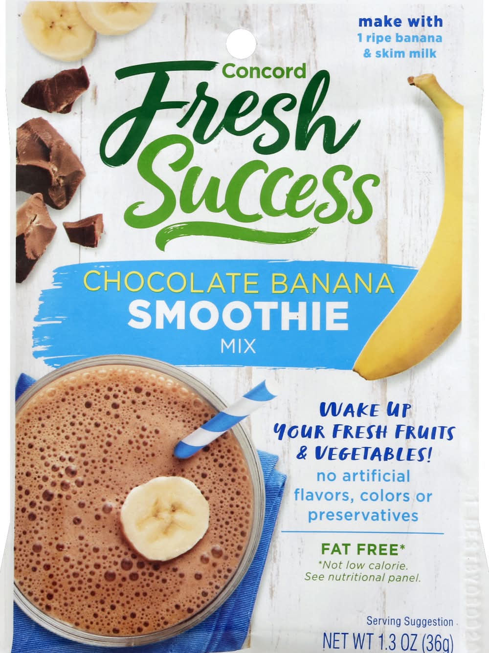 Concord Foods Chocolate Banana Smoothie Mix (1.3 oz)