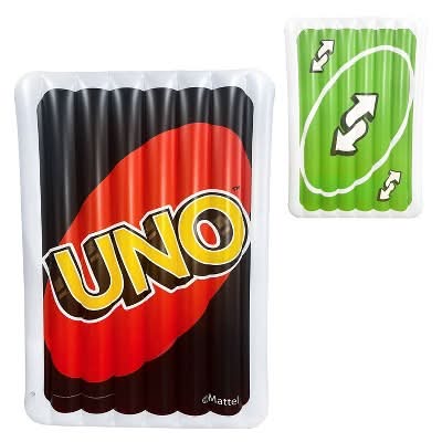 Mattel Uno Card Double Sided Pool Float 14+ Years, 6 ft, Green