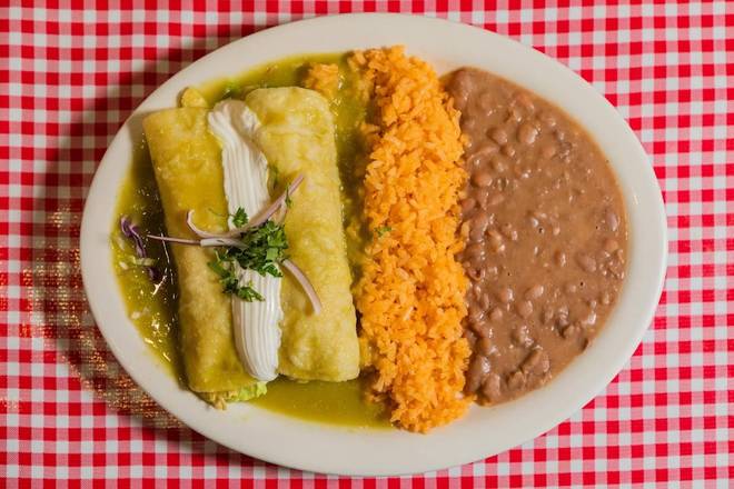 Green Chicken Enchilada ( Verde) Combo Deal