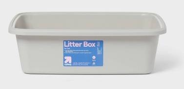 up&up Standard Waste Cat Pan, Large, Gray
