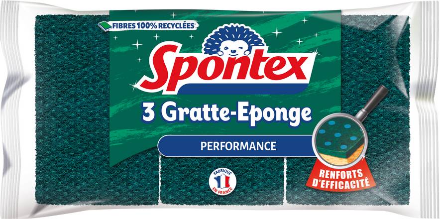 Spontex - Gratte éponge performance (3 pièces)