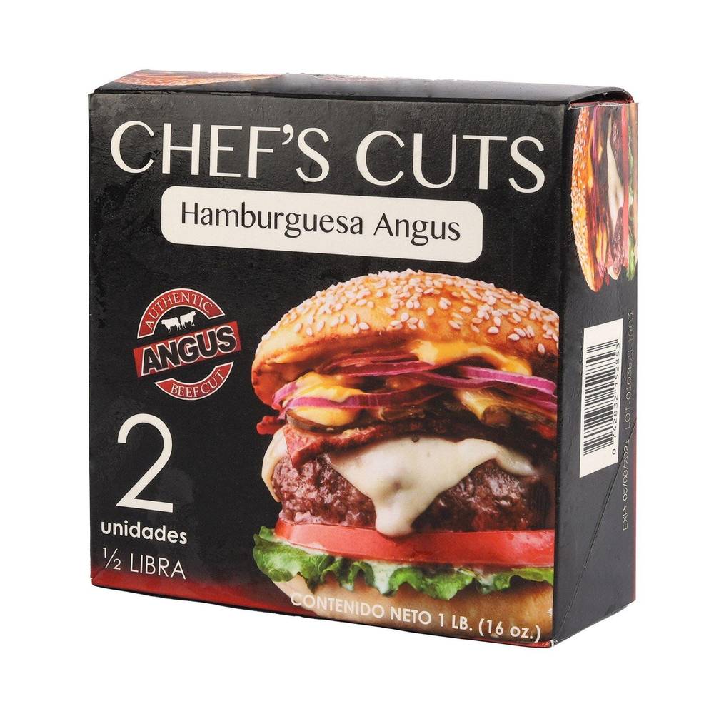 Carne De Hamburguesa Chef´s Cuts Angus 2 uds