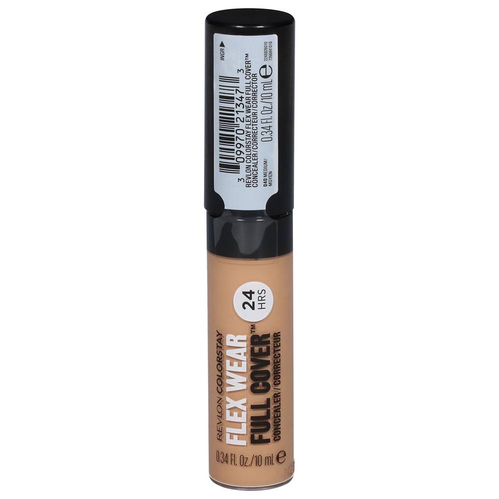 Revlon Colorstay Flex Wear Full Cover Concealer, Medium 040 (0.34 fl oz)