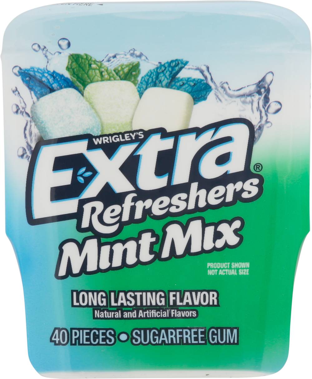 Extra Refreshers Mint Mix Sugar Free Gum (0.3 oz, 40 ct)