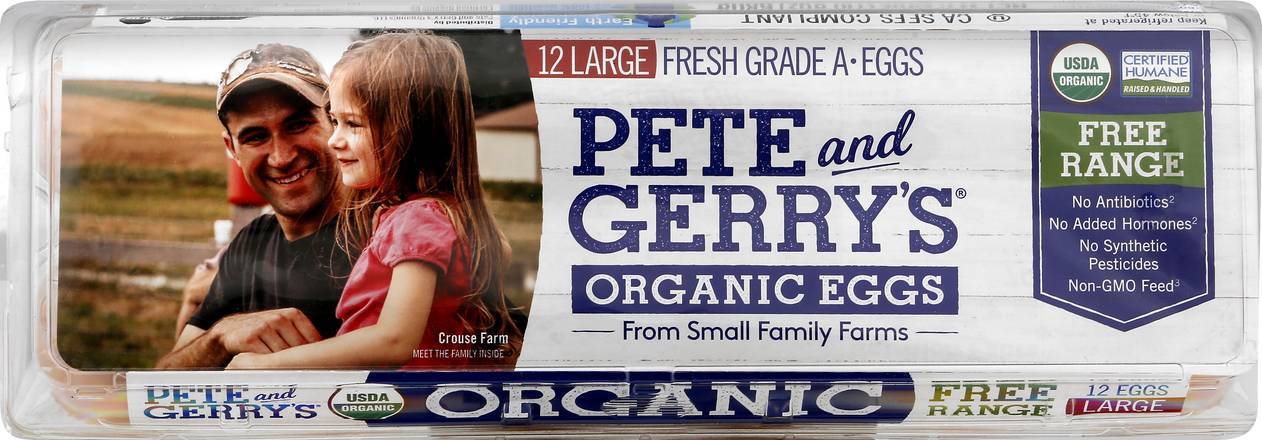 Pete and Gerry's Organic Grade a Large Eggs (12 ct)