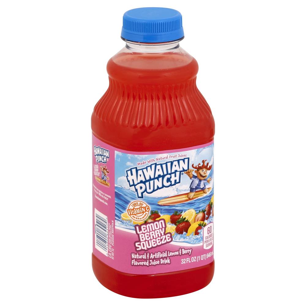 Hawaiian Punch Lemon Berry Squeeze Juice (32 fl oz)