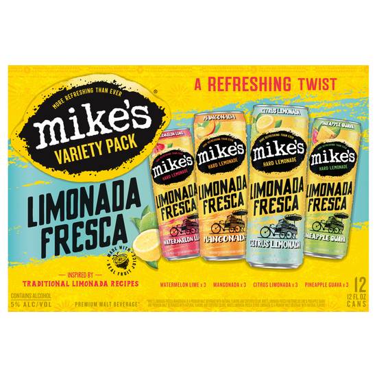 Mike's Limonada Fresca Beer Variety pack (12 pack, 12 fl oz) (assorted flavors)