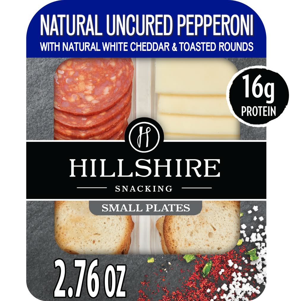Hillshire Uncured Pepperoni With Natural White Cheddar Cheese Small Plate (2.76 oz)