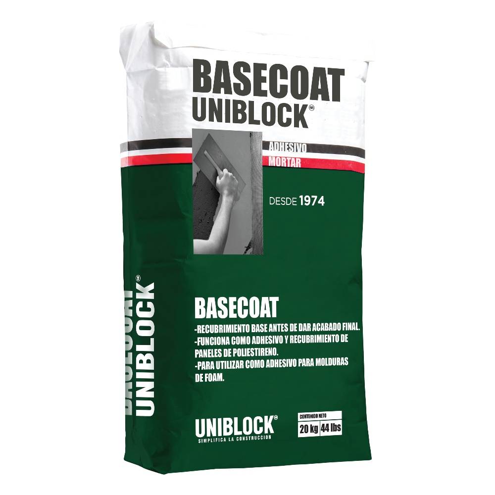 Uniblock recubrimiento basecoat blanco (costal 20 kg)
