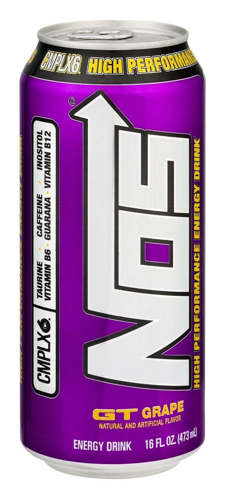 Order NOS High Performance Energy Drink Grape (16 oz) food online from Rite Aid store, Shawnee on bringmethat.com