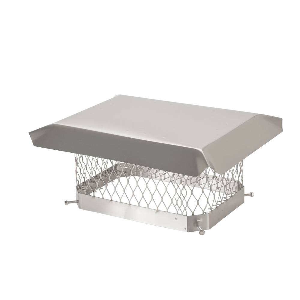 Shelter 9-in W x 13-in L Stainless Steel Stainless Steel Rectangular Chimney Cap | SCSS913L