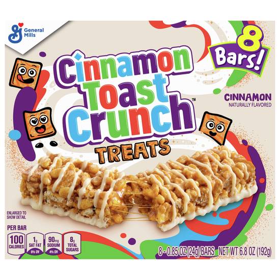 Cinnamon Toast Crunch Breakfast Cereal Cinnamon Treat Bars ( 8 ct )