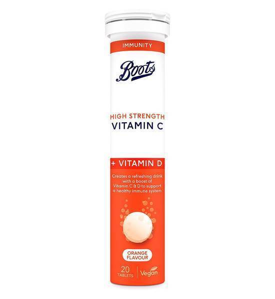 Boots High Strength Vitamin C Effervescent Tablets (orange)