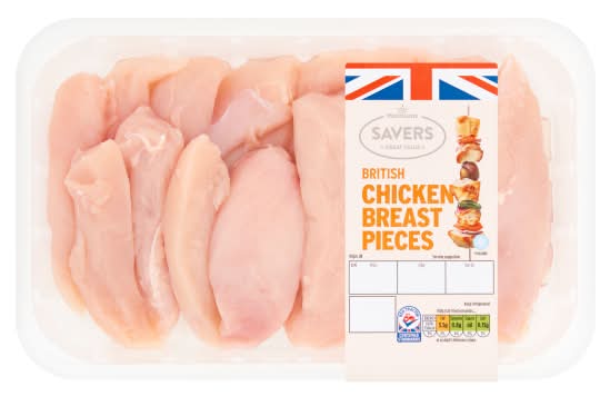 Morrisons Savers British Chicken Breast Pieces (750g)