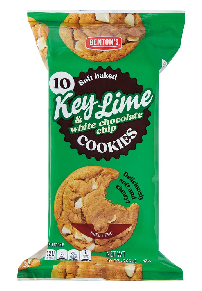 Benton's Soft Baked Cookies, Key Lime & White Chocolate Chip (10 oz)