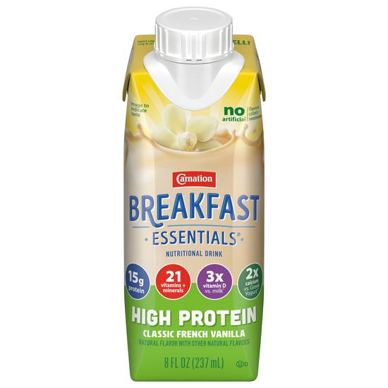 Carnation Breakfast Essentials High Protein Nutritional Drink (8 fl oz) ( classic french vanilla )